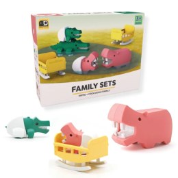 Zabawki magnetyczne 3D dla dzieci safari hipopotam i krokodyl - Half Toys 3+ Half Toys
