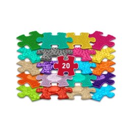 Zestaw 20 mat sensorycznych Mini Puzzle kolorowych - Muffik 12 msc+ Muffik