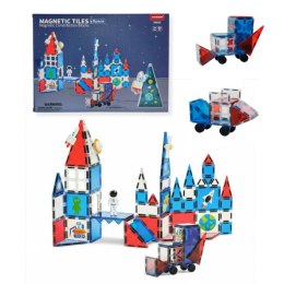 Klocki magnetyczne kosmiczne zestaw 60 elementów - 3+ X-Bida