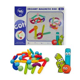 Magnetyczne pałeczki i kulki 46 el. - 3+ Tong Le