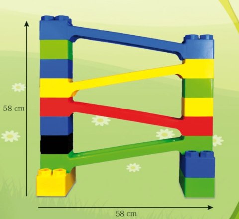 Klocki Giganty Pojazdy + Zjeżdżalnia 103 el. BJ Plastik Klocki Giganty Pojazdy + Zjeżdżalnia 103 el. BJ Plastik