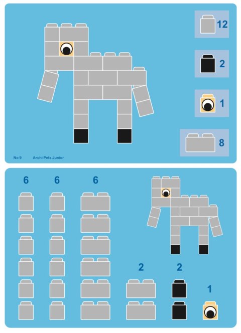 Klocki edukacyjne Little Architect - Archi Pets Junior 350 el. Little Architect Klocki edukacyjne Little Architect - Archi Pets Junior 350 el. Little Architect