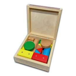 Drewniane klocki magnetyczne WABI 20 el. [76 ruchomych magnesów] Klocki.edu.pl