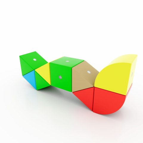 Drewniane klocki magnetyczne WABI 20 el. [76 ruchomych magnesów] Klocki.edu.pl