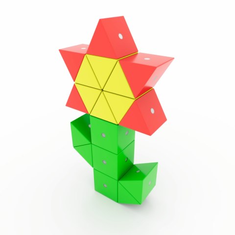 Drewniane klocki magnetyczne WABI 40 el. [152 ruchome magnesy] Klocki.edu.pl