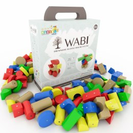 Drewniane klocki magnetyczne Wabi 120 el. Marka niezdefiniowana