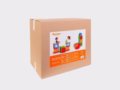 Klocki Maxi Waffle w kartonie 24 el. Marioinex Klocki Maxi Waffle w kartonie 24 el. Marioinex