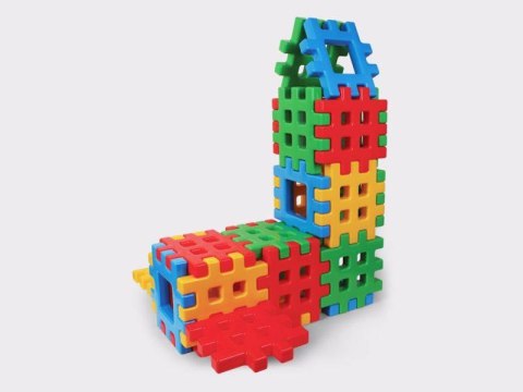 Klocki Maxi Waffle w kartonie 24 el. Marioinex Klocki Maxi Waffle w kartonie 24 el. Marioinex