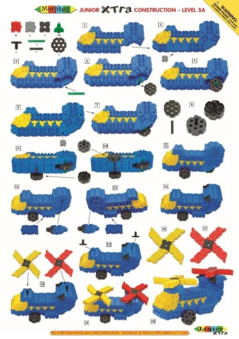 Morphun Junior Xtra 500 el. - Klocki konstrukcyjne Morphun Morphun Junior Xtra 500 el. - Klocki konstrukcyjne Morphun