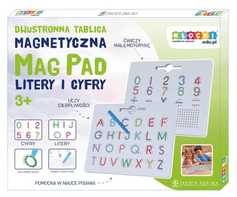 Dwustronna tablica magnetyczna MagPad Litery i Cyfry Klocki.edu.pl Dwustronna tablica magnetyczna MagPad Litery i Cyfry Klocki.edu.pl
