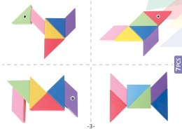 Klocki Magnetyczny Tangram - Magic Tangram 100el. X-Bida