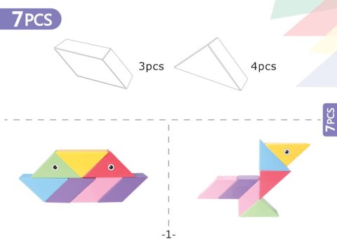 Klocki Magnetyczny Tangram - Magic Tangram 100el. X-Bida Klocki Magnetyczny Tangram - Magic Tangram 100el. X-Bida