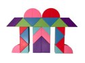 Klocki Magnetyczny Tangram - Magic Tangram 100el. X-Bida