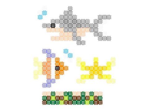 Klocki Micro Waffle Zestaw morski 230 el. Marioinex Klocki Micro Waffle Zestaw morski 230 el. Marioinex