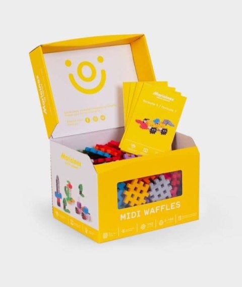 Klocki Midi Waffle 150 el. Marioinex Klocki Midi Waffle 150 el. Marioinex
