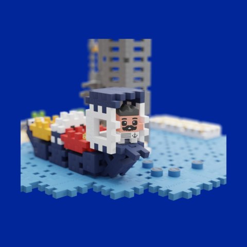 Klocki Mini Wafle - Port 248 el. Marioinex Klocki Mini Wafle - Port 248 el. Marioinex