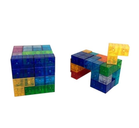 Klocki magnetyczne BIG Magic Cubes 68el. X-Bida Klocki magnetyczne BIG Magic Cubes 68el. X-Bida
