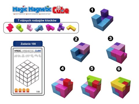 Magnetyczne kostki - Magic Magnetic Cubes 56 el. X-Bida Magnetyczne kostki - Magic Magnetic Cubes 56 el. X-Bida