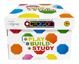 Edukacyjne klocki konstrukcyjne Octagon - 88 el. Tigres
