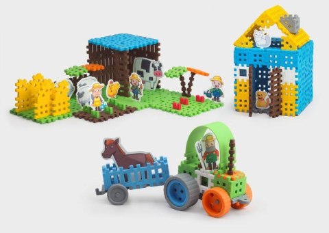Klocki Mini Waffle Rolnik zestaw duży 185 el. Marioinex Klocki Mini Waffle Rolnik zestaw duży 185 el. Marioinex