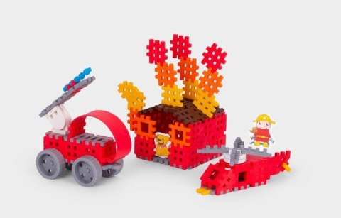 Klocki Mini Waffle Strażak zestaw średni 90 el. Marioinex Klocki Mini Waffle Strażak zestaw średni 90 el. Marioinex