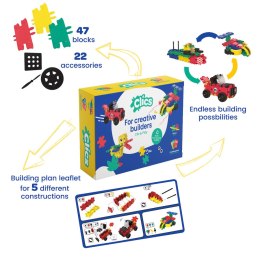 Clics Box 5w1 69 el. - Klocki konstrukcyjne Clics & Clicformers