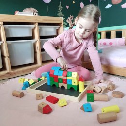 Drewniana tacka podkładka magnetyczna WABI Pad 35x25 cm Klocki.edu.pl