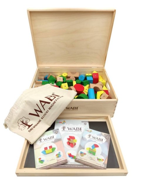 Klocki Magnetyczne WABI Zestaw Edukacyjny 120 el. + tacka magnetyczna WABI Pad Klocki.edu.pl Klocki Magnetyczne WABI Zestaw Edukacyjny 120 el. + tacka magnetyczna WABI Pad Klocki.edu.pl