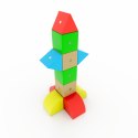 Klocki Magnetyczne WABI Zestaw Edukacyjny 120 el. + tacka magnetyczna WABI Pad Klocki.edu.pl