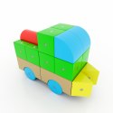 Klocki Magnetyczne WABI Zestaw Edukacyjny 120 el. + tacka magnetyczna WABI Pad Klocki.edu.pl