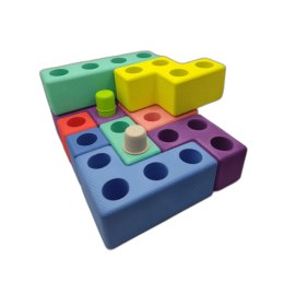 Piankowe klocki Tetris - 45 el. Klocki.edu.pl
