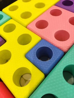 Piankowe klocki Tetris - 45 el. Klocki.edu.pl