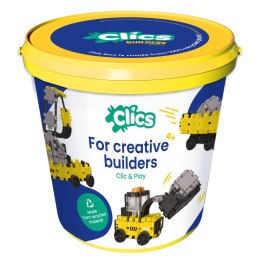 Clics Wiaderko 5w1 123 el. - Klocki konstrukcyjne - Maszyny budowlane Clics & Clicformers