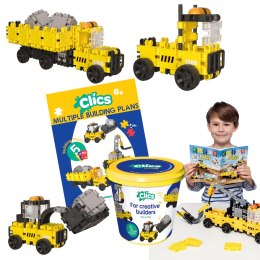 Clics Wiaderko 5w1 123 el. - Klocki konstrukcyjne - Maszyny budowlane Clics & Clicformers