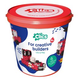 Clics Wiaderko 8w1 127 el. - Klocki konstrukcyjne - Straż pożarna Clics & Clicformers