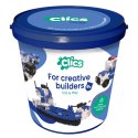 Clics Wiaderko 8w1 135 el. - Klocki konstrukcyjne - Policja Clics & Clicformers