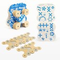 Klocki przestrzenne Clixo - Designer Pack - beżowo-szary - 9 el. Clixo