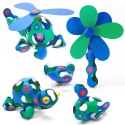 Klocki magnetyczne Clixo - Crew Pack - zielono - niebieski - 30 el. Clixo