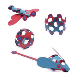 Klocki magnetyczne Clixo - Itsy Pack - różowo - turkusowy - 18 el. Clixo