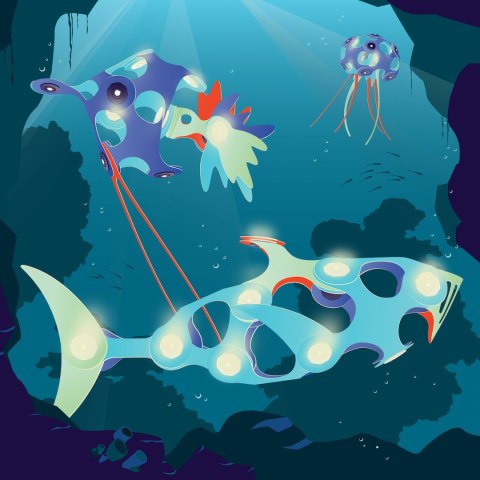 Klocki przestrzenne Clixo - Ocean Creatures Clixo Klocki przestrzenne Clixo - Ocean Creatures Clixo