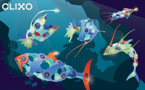 Klocki przestrzenne Clixo - Ocean Creatures Clixo Klocki przestrzenne Clixo - Ocean Creatures Clixo