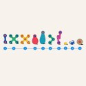 Klocki przestrzenne Clixo - Wheel Creator Pack - 72 el. Clixo