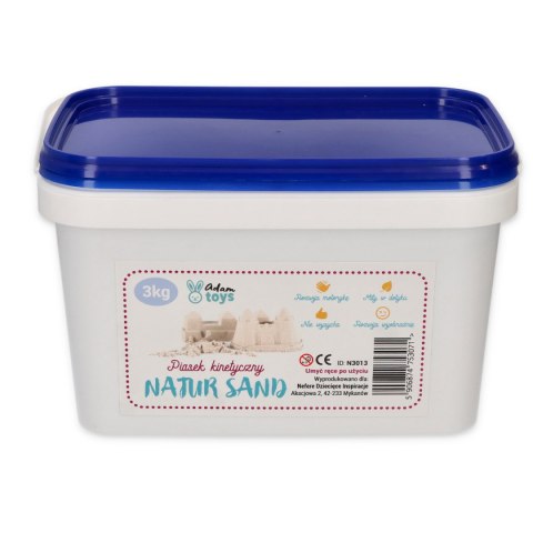 Piasek kinetyczny NaturSand 3kg - beżowy Adam Toys Piasek kinetyczny NaturSand 3kg - beżowy Adam Toys