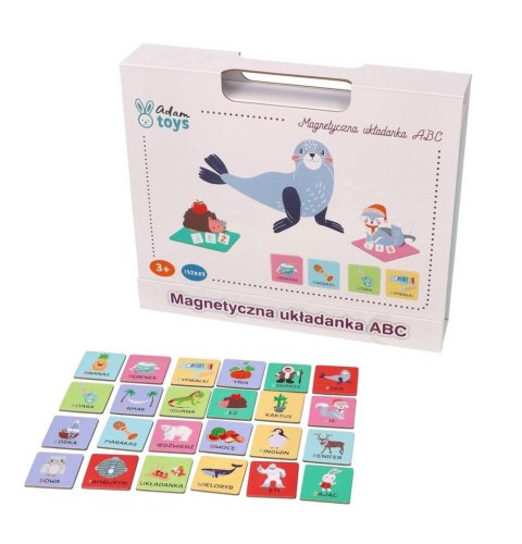 Tablica układanka magnetyczna - Literki ABC Adam Toys Tablica układanka magnetyczna - Literki ABC Adam Toys