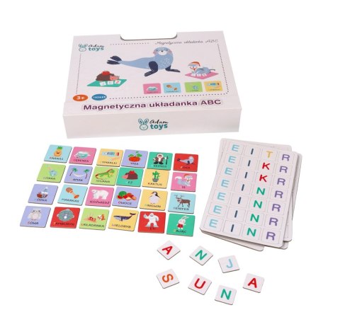 Tablica układanka magnetyczna - Literki ABC Adam Toys Tablica układanka magnetyczna - Literki ABC Adam Toys