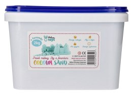 Zestaw - piasek kinetyczny ColorSand 2kg miętowy + foremki i łopatka Adam Toys