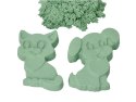Zestaw - piasek kinetyczny ColorSand 2kg miętowy + foremki i łopatka Adam Toys