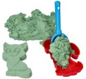 Zestaw - piasek kinetyczny ColorSand 2kg miętowy + foremki i łopatka Adam Toys