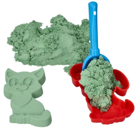 Zestaw - piasek kinetyczny ColorSand 2kg miętowy + foremki i łopatka Adam Toys Zestaw - piasek kinetyczny ColorSand 2kg miętowy + foremki i łopatka Adam Toys