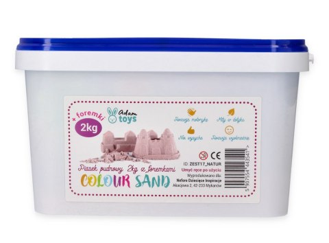 Zestaw - piasek kinetyczny ColourSand 2kg różowy + foremki i łopatka Adam Toys Zestaw - piasek kinetyczny ColourSand 2kg różowy + foremki i łopatka Adam Toys